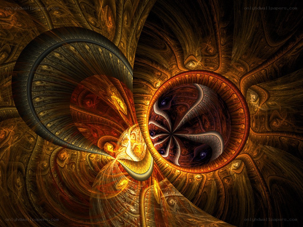 Fractal spiral artwork