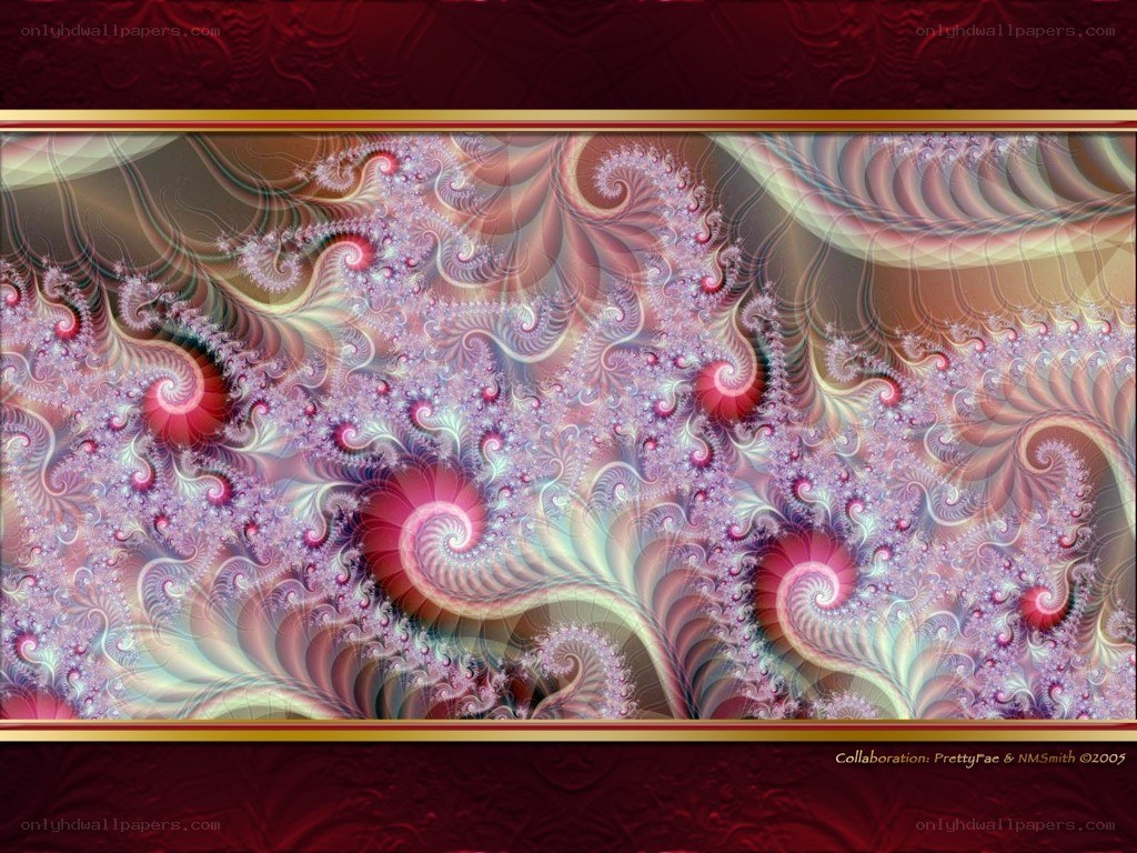 Fractal spiral artwork