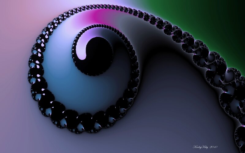 Fractal spiral artwork