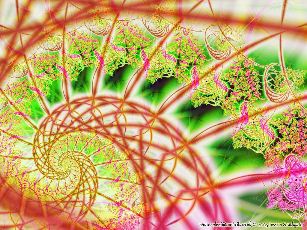 Fractal spiral artwork