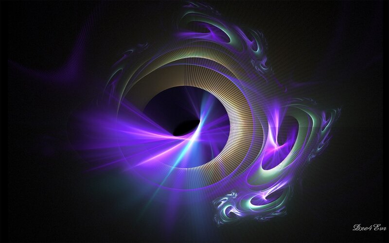 Fractal Spiral Design — Purple, Dramatic