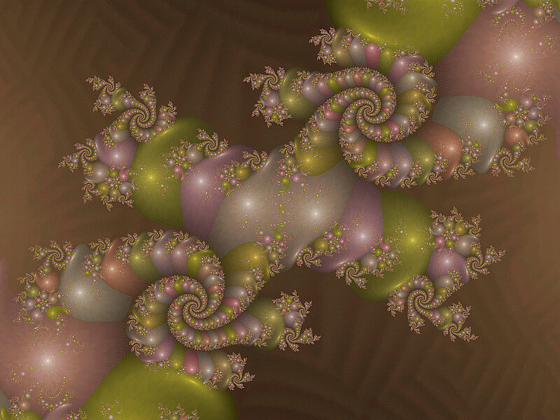Fractal Spiral Formations — Green
