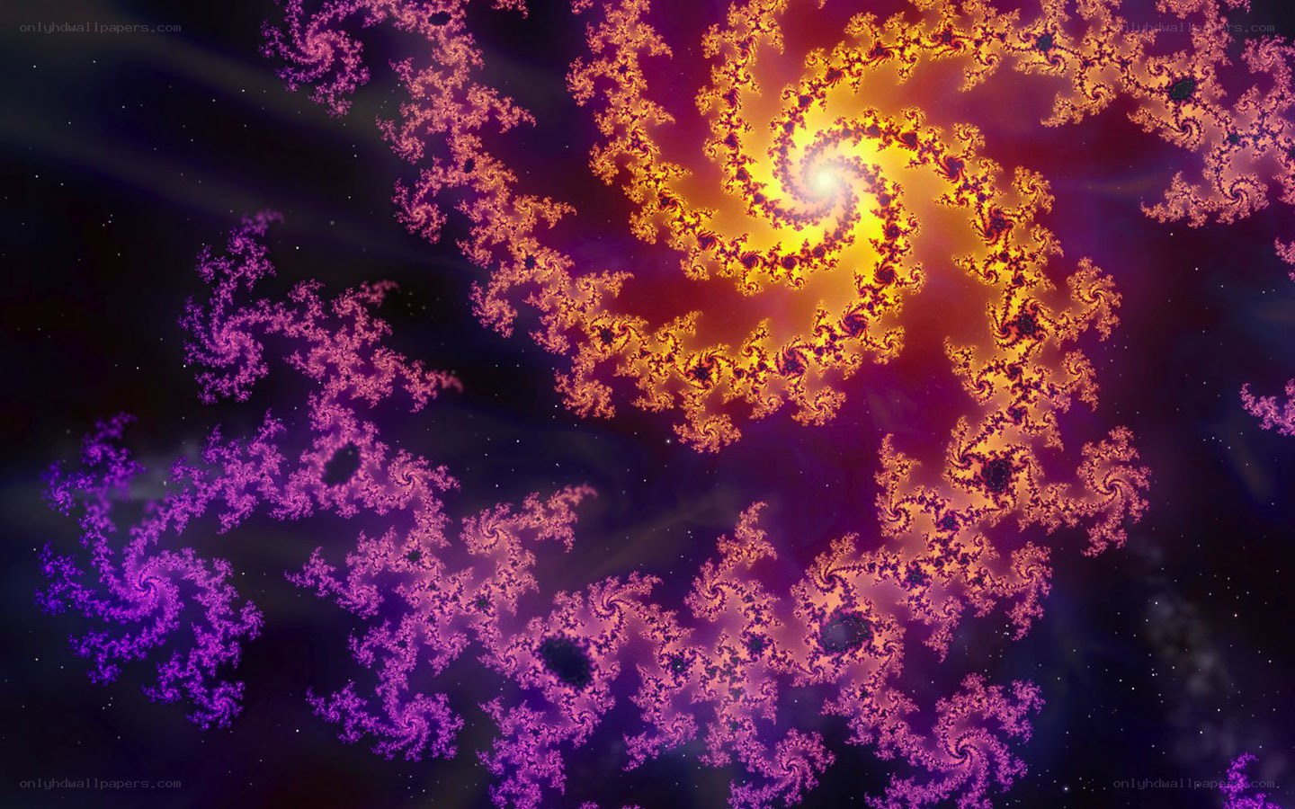 fractal spiral in space