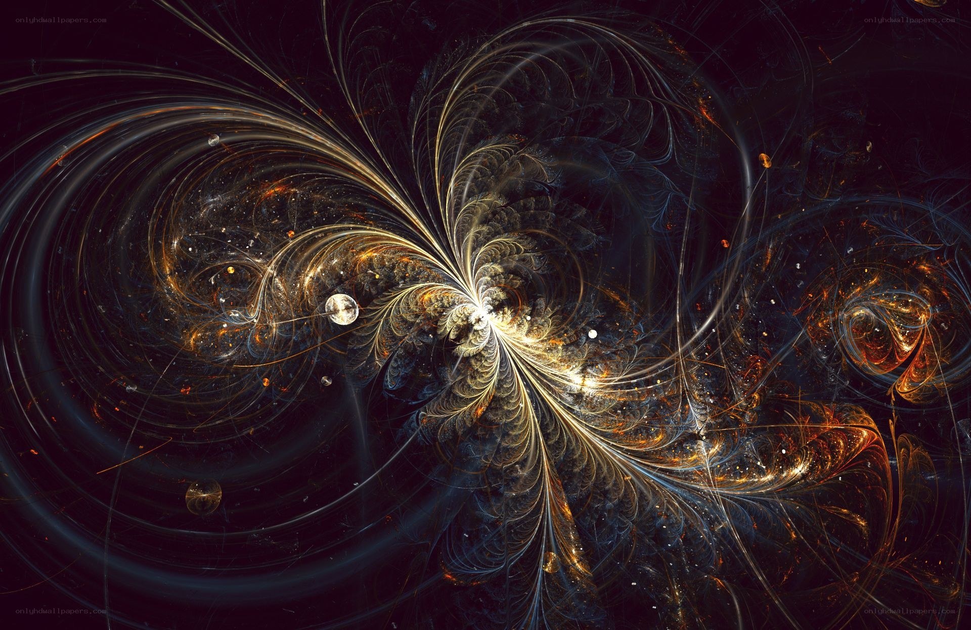 Fractal spiral in space