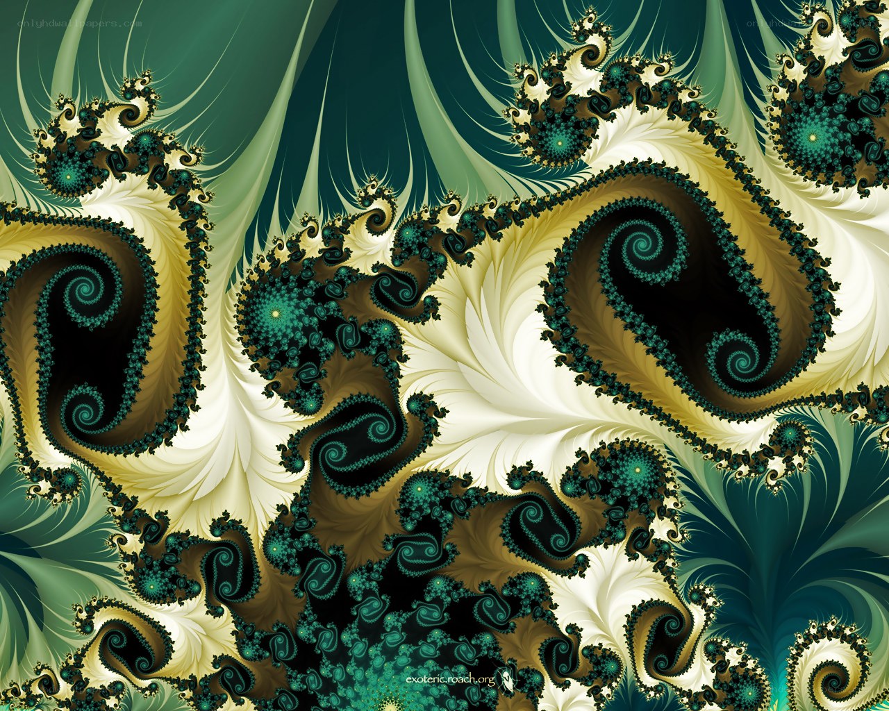 Fractal spiral pattern