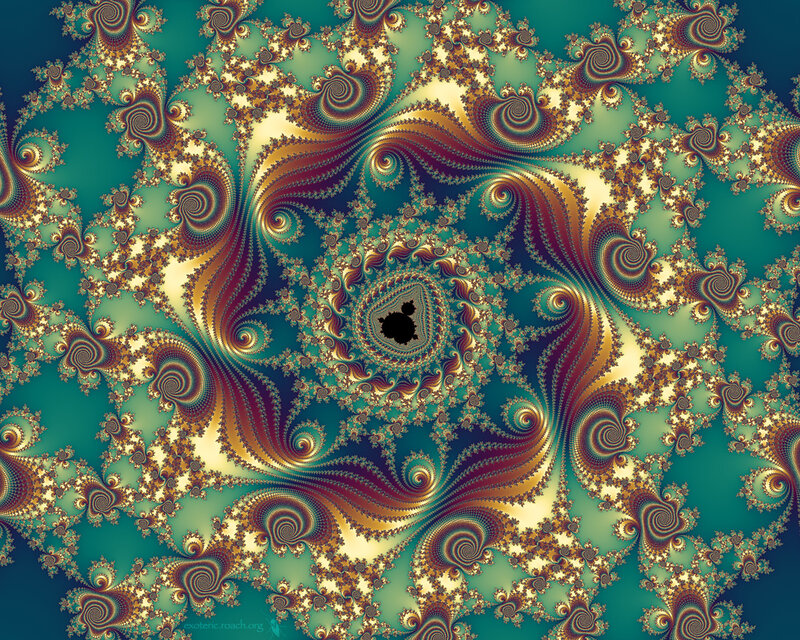 Fractal spiral pattern