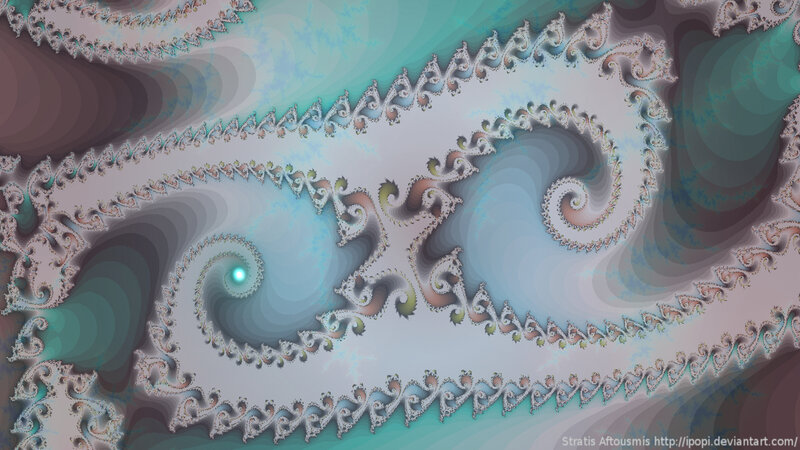 Fractal spiral pattern
