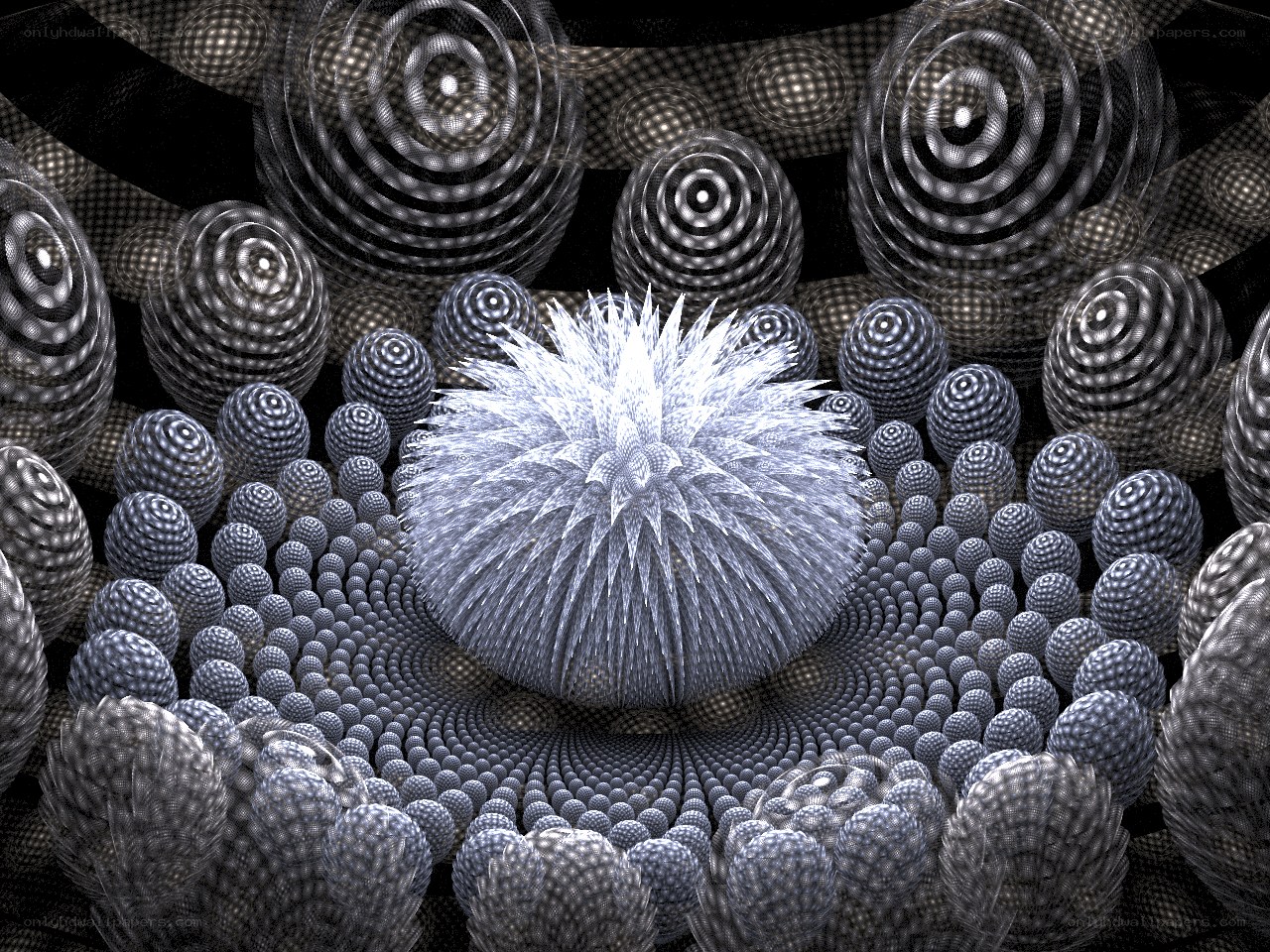 Fractal spiral pattern