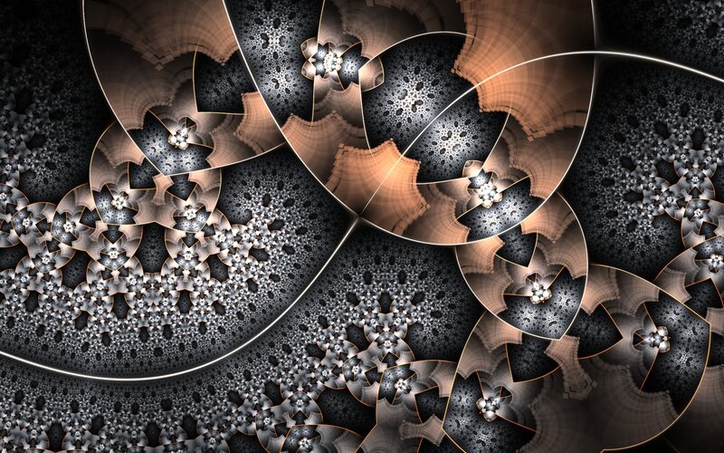Fractal spiral pattern