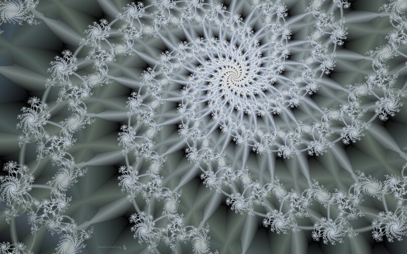 Fractal spiral pattern