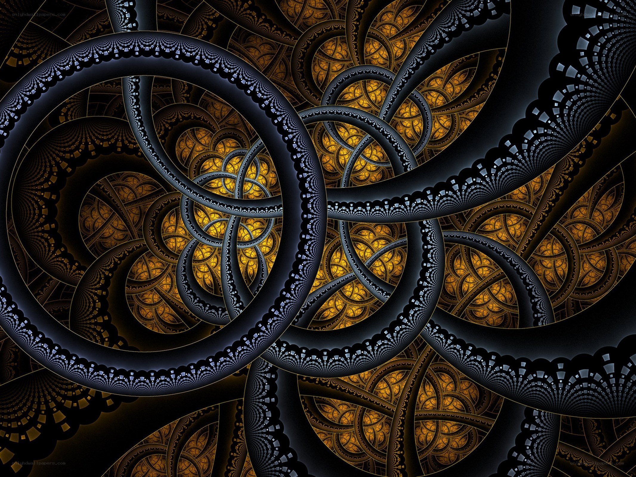 Fractal spiral pattern