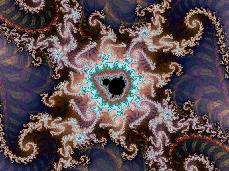 Fractal spiral pattern