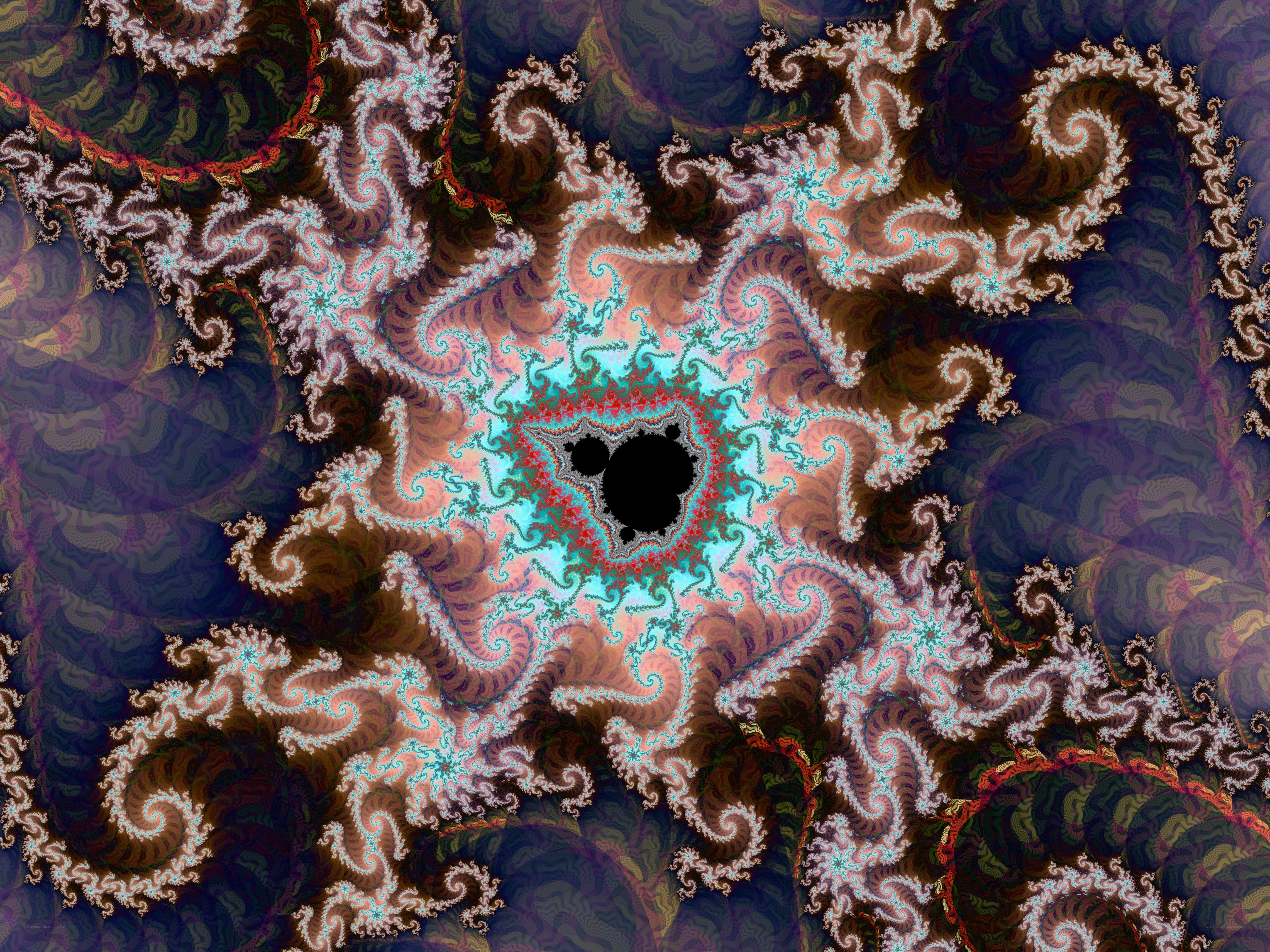 Fractal spiral pattern