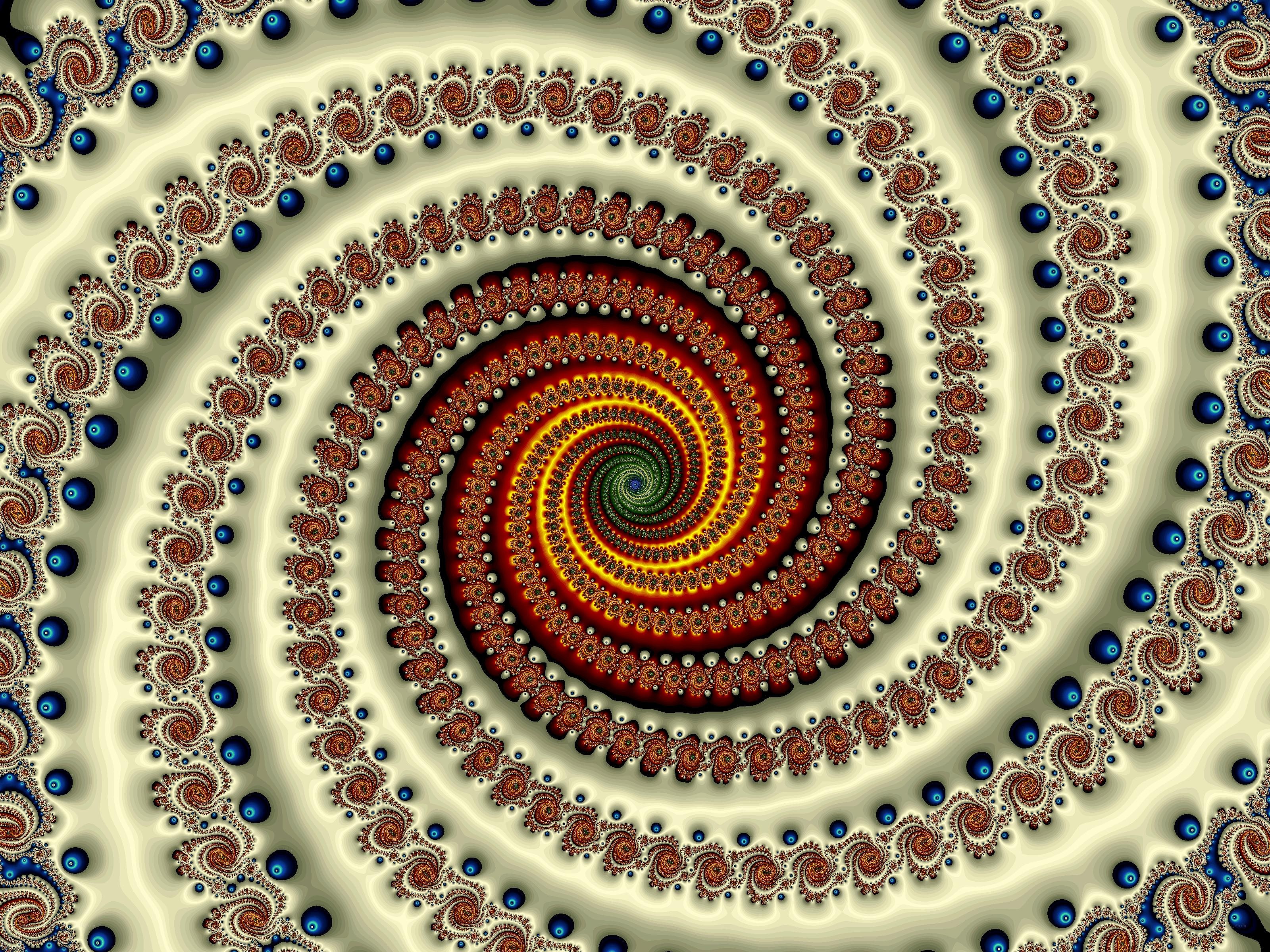 Fractal spiral pattern