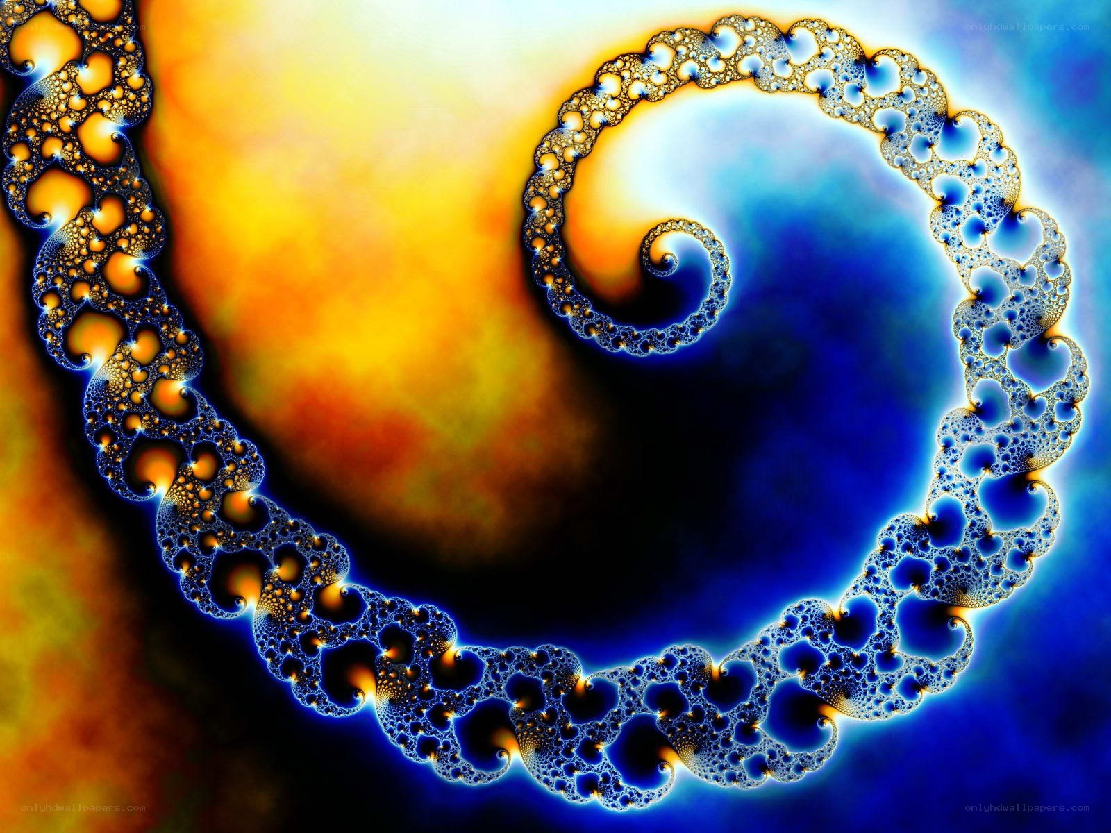 Fractal spiral pattern