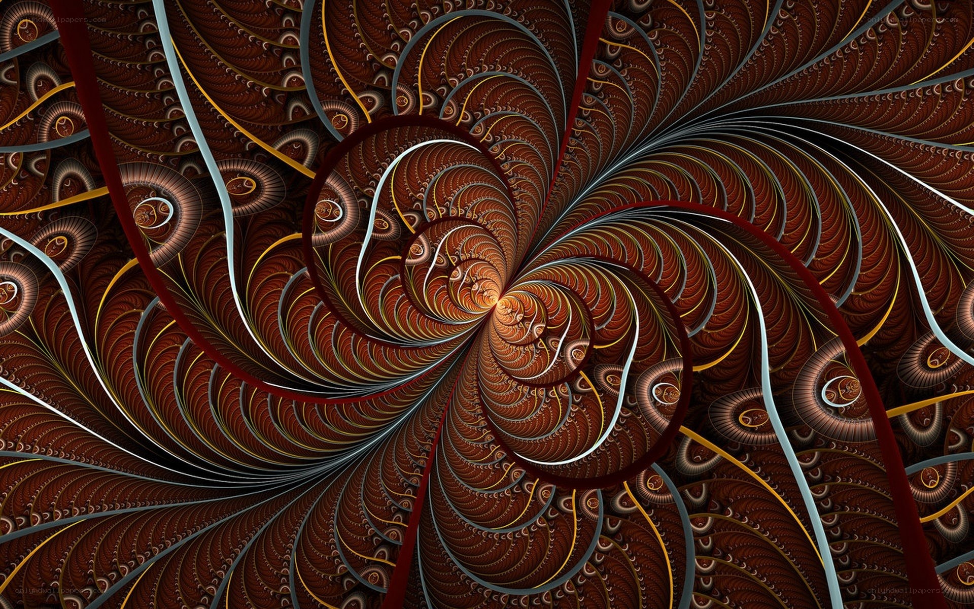 Fractal spiral pattern