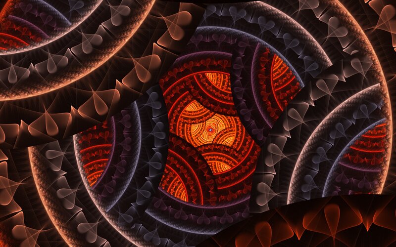 Fractal spiral pattern