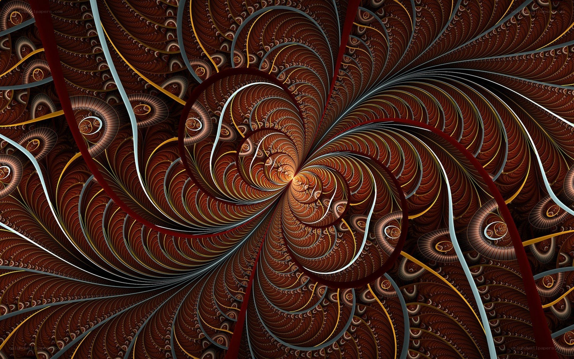 Fractal spiral pattern