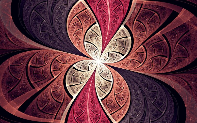 Fractal spiral pattern