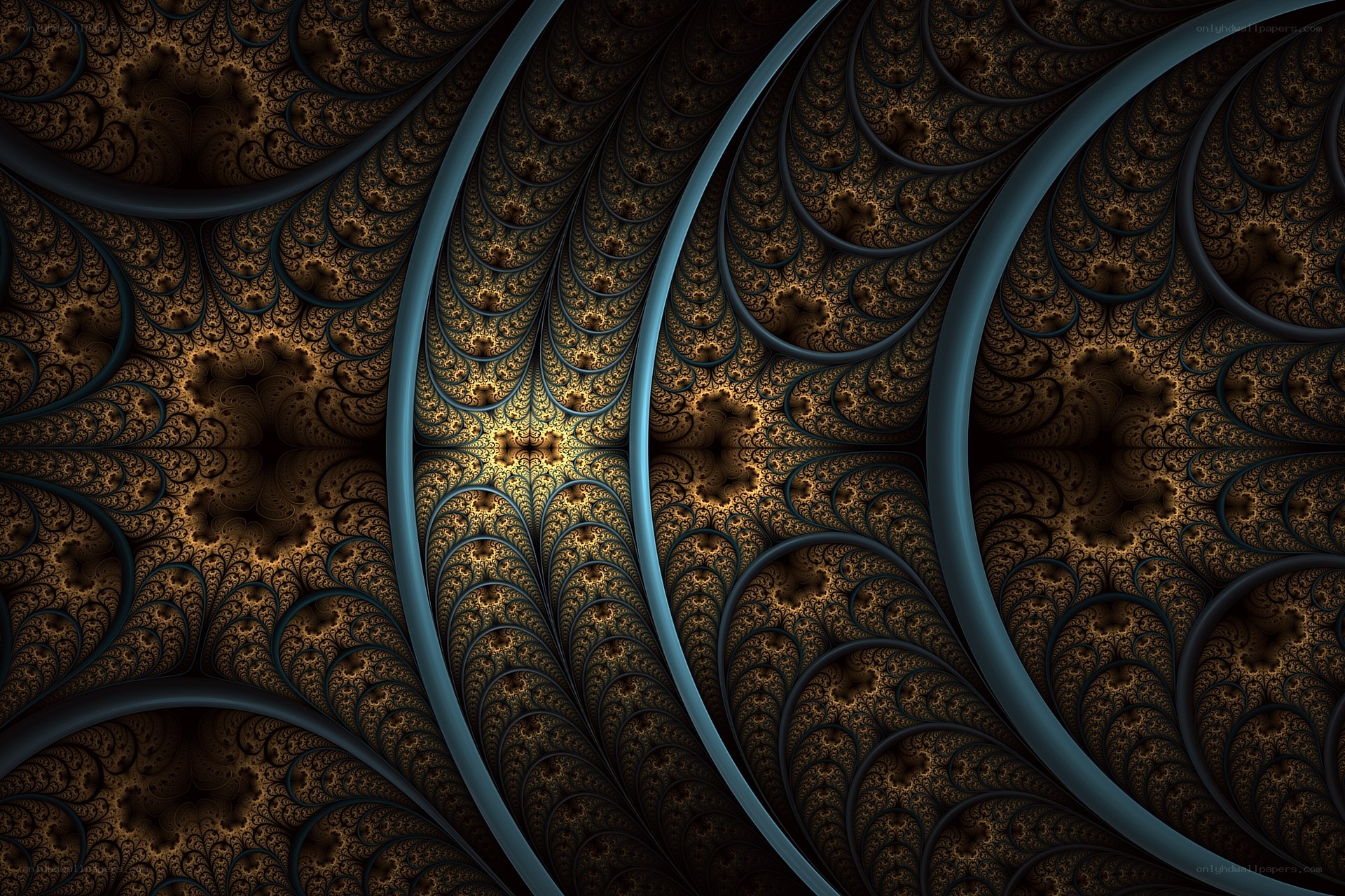 Fractal spiral pattern