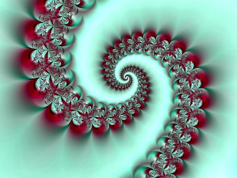Fractal spiral pattern