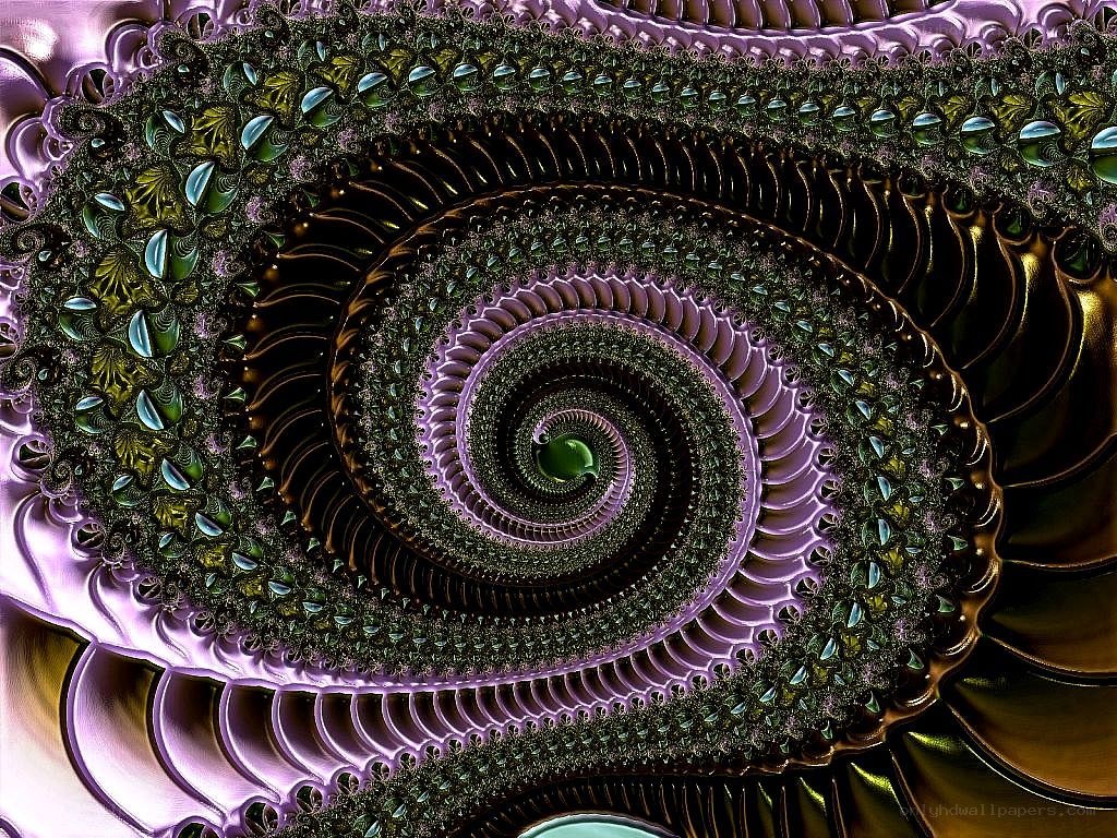 Fractal spiral pattern