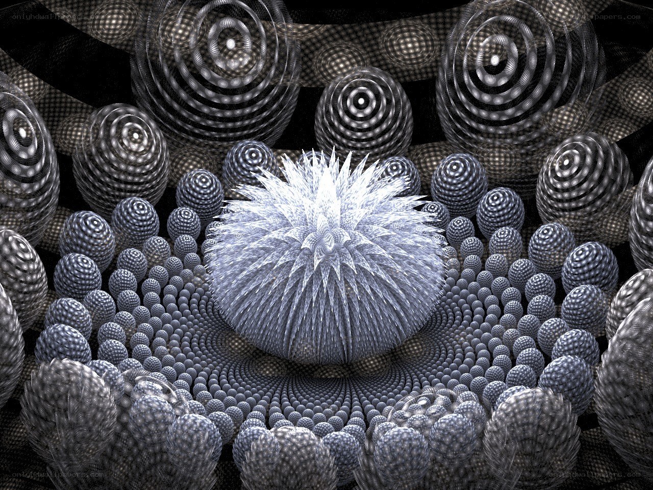 Fractal spiral pattern