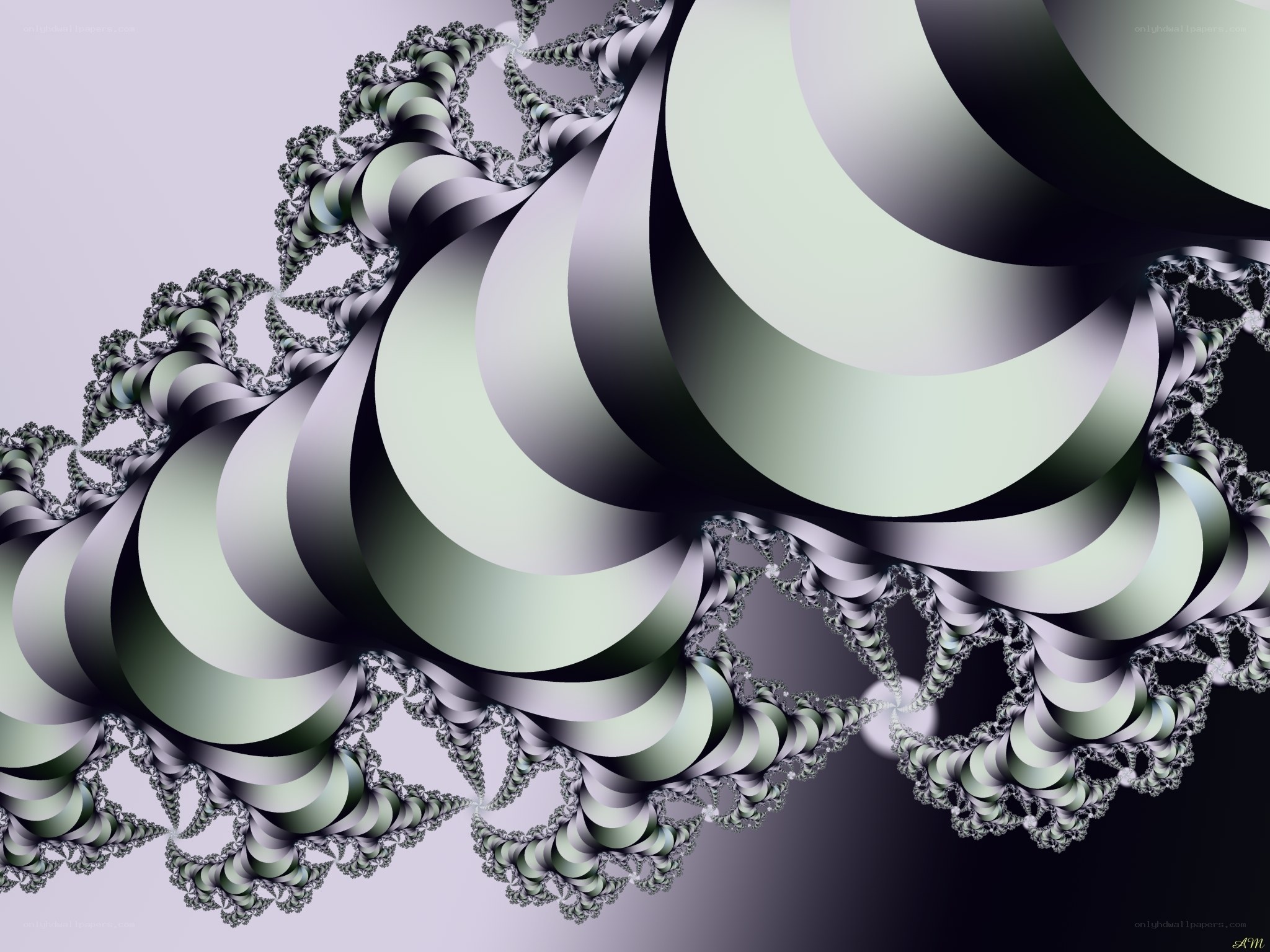 Fractal spiral pattern