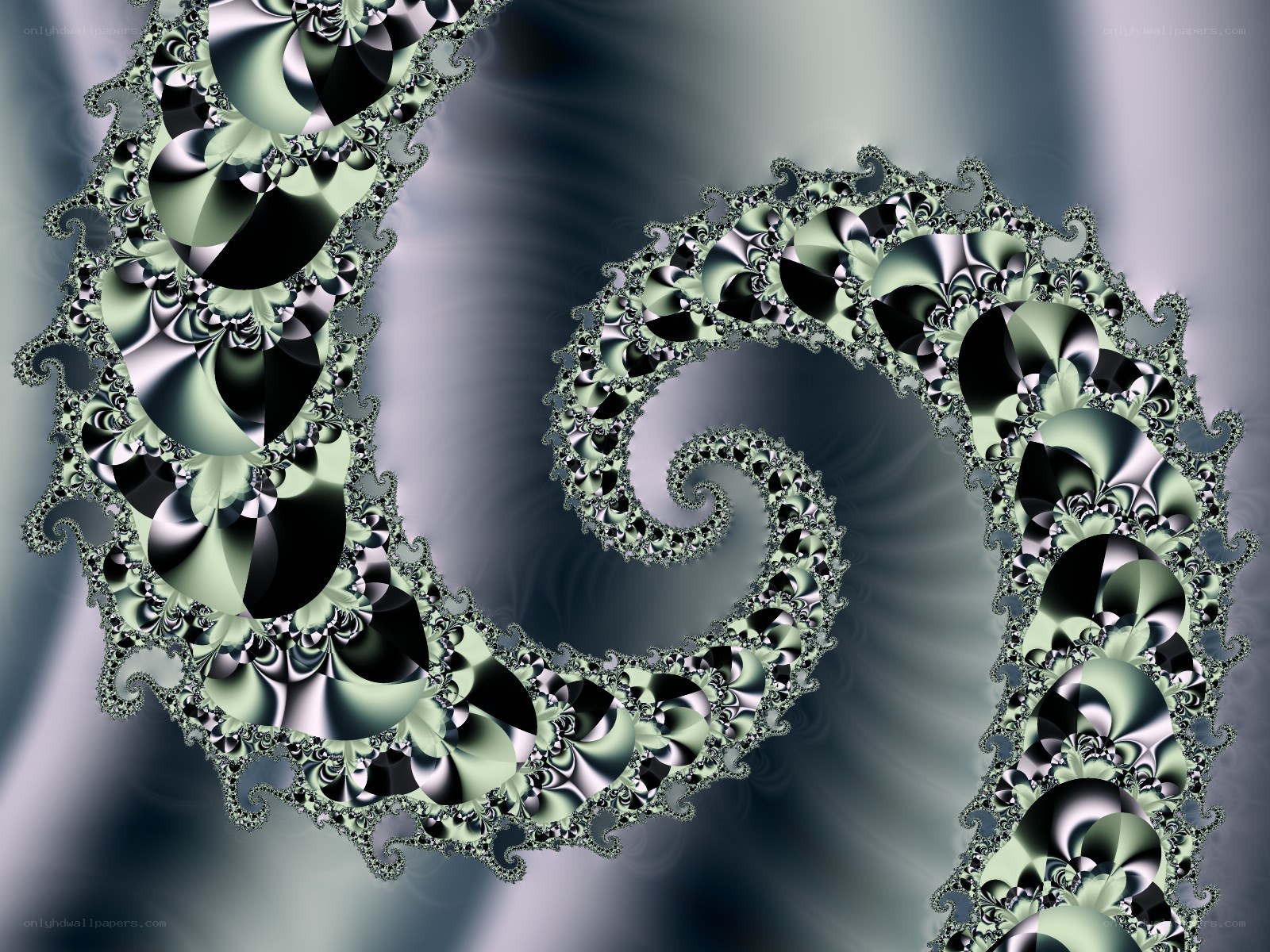 Fractal spiral pattern