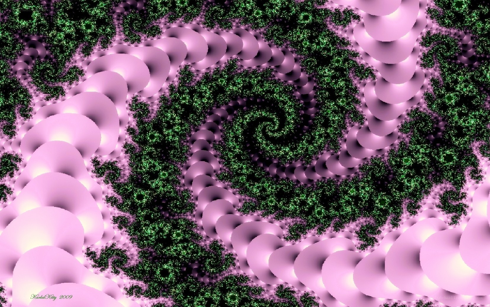Fractal spiral pattern
