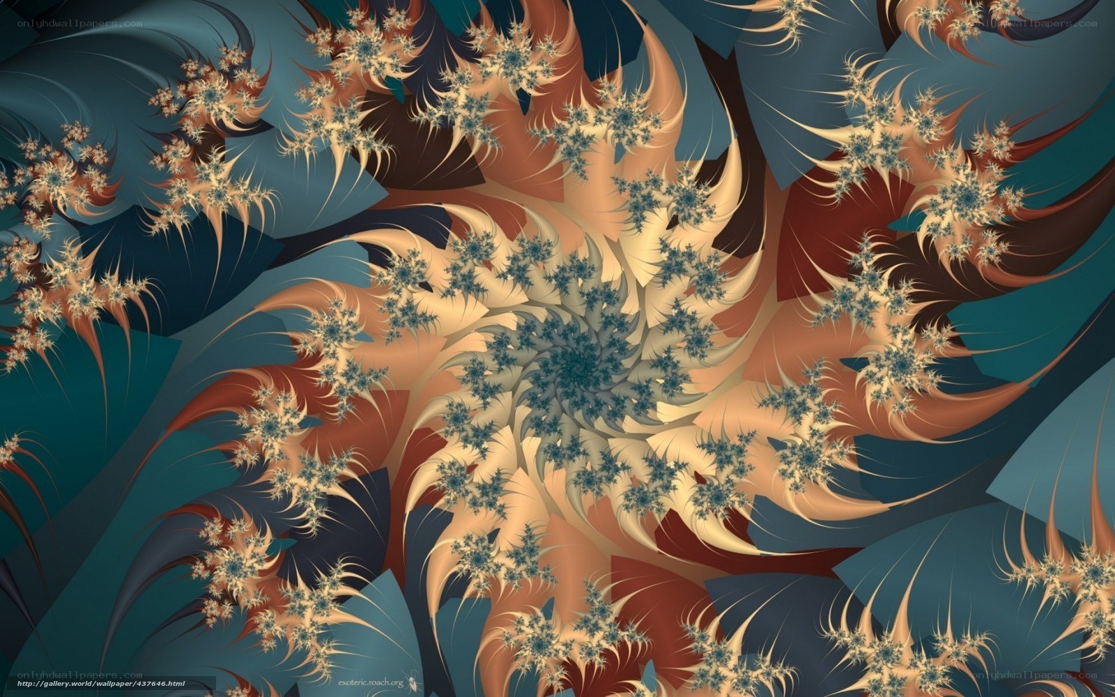 Fractal spiral pattern