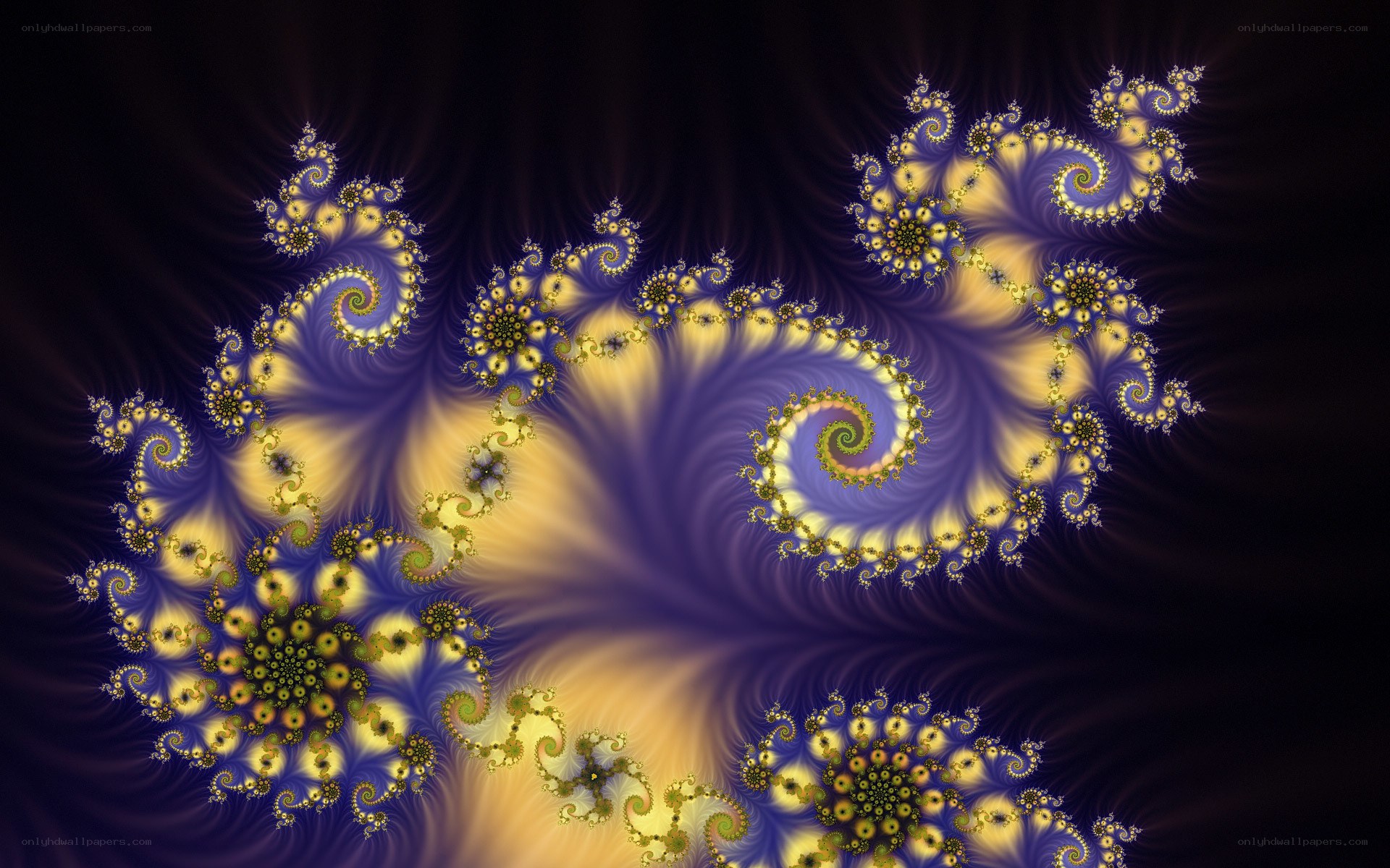Fractal spiral pattern