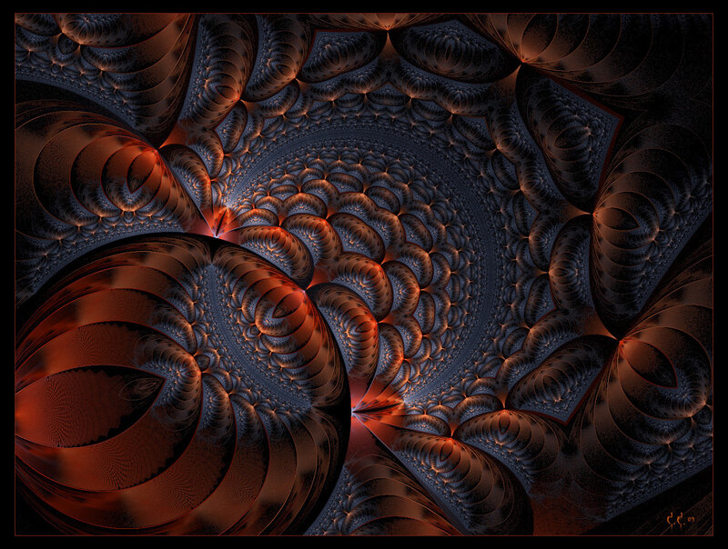 Fractal spiral pattern