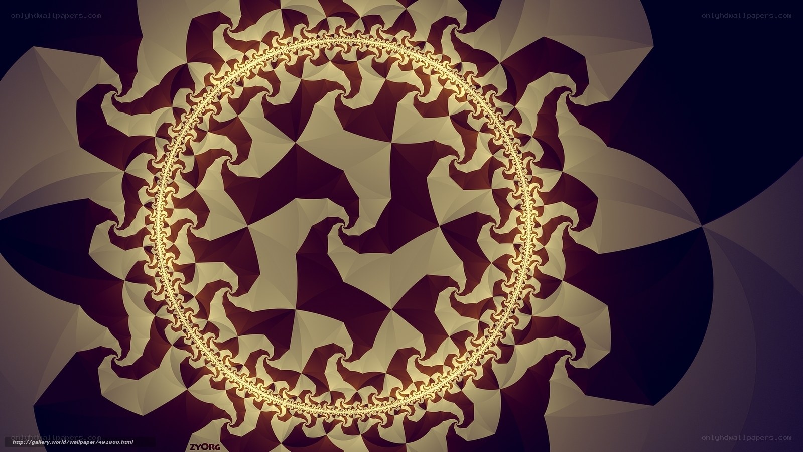 Fractal spiral pattern