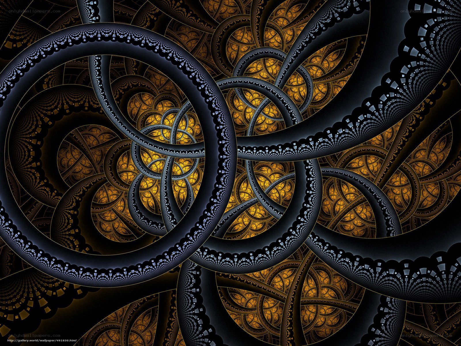 Fractal spiral pattern