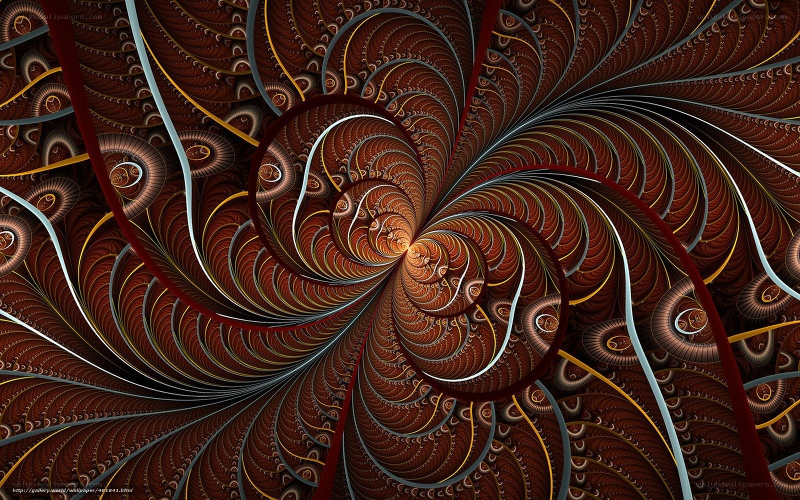 Fractal spiral pattern