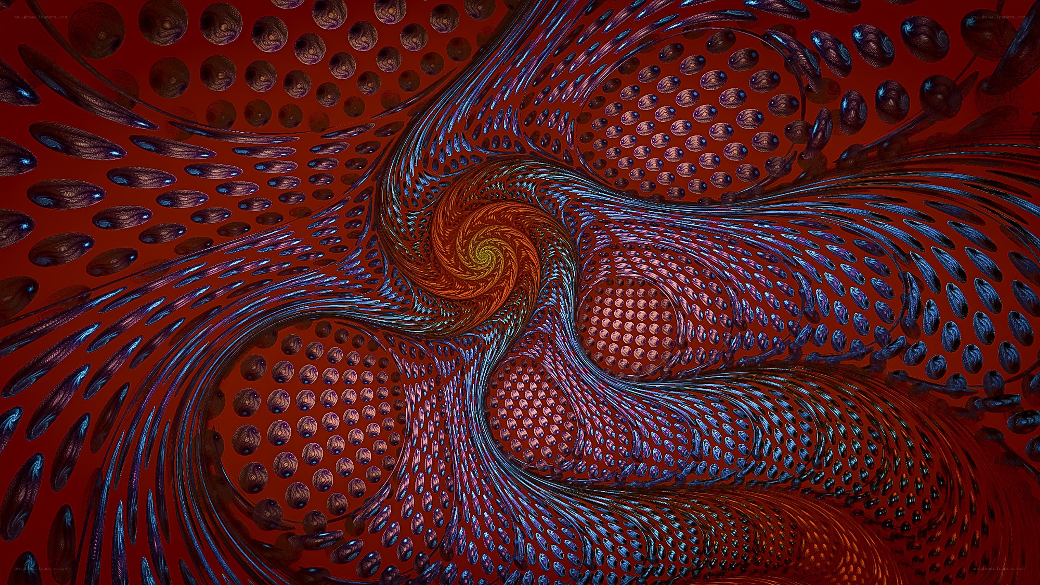 Fractal spiral pattern