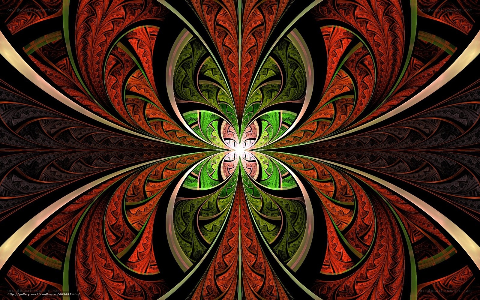 Fractal spiral pattern