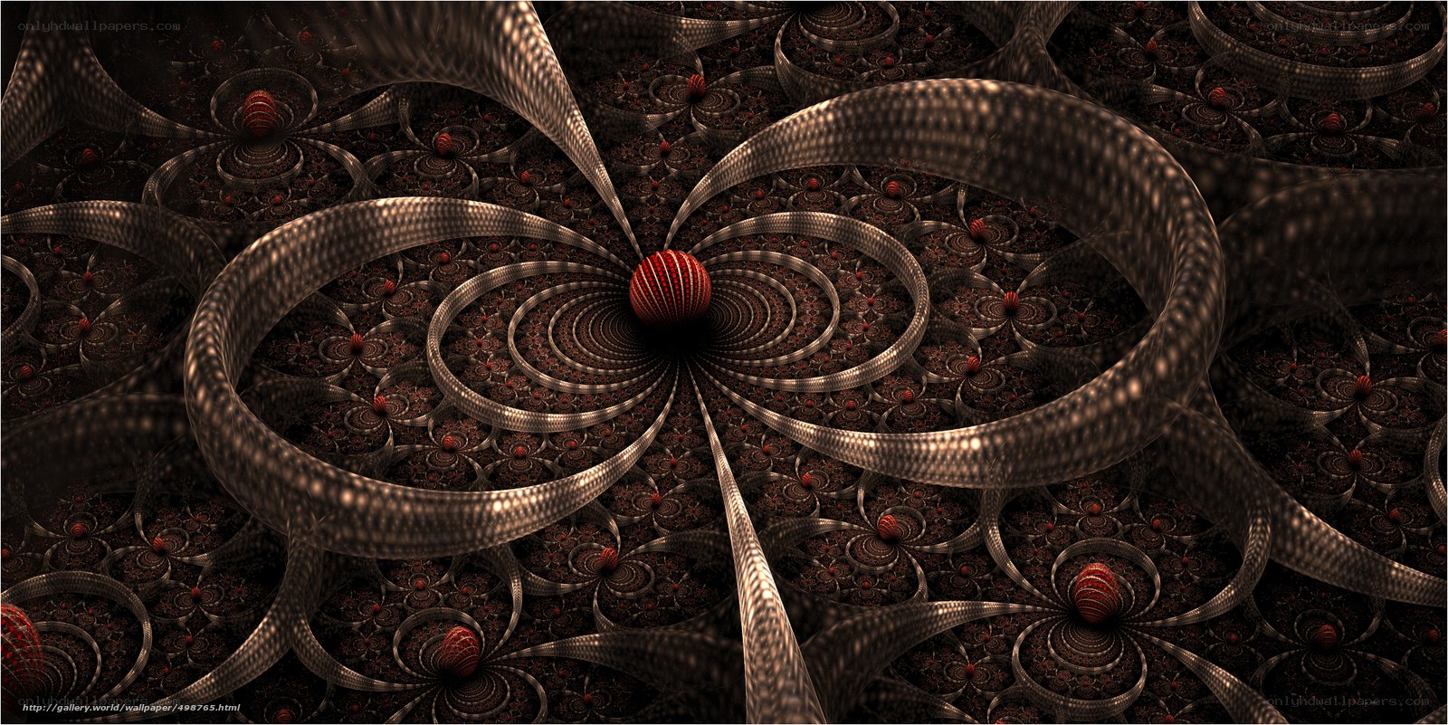 Fractal spiral pattern