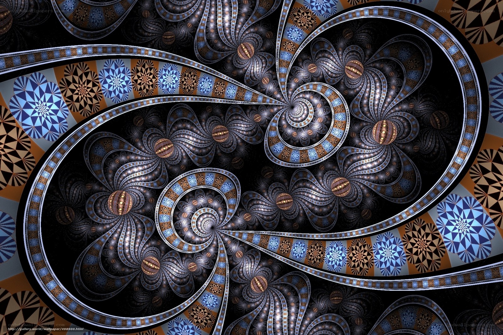 Fractal spiral pattern