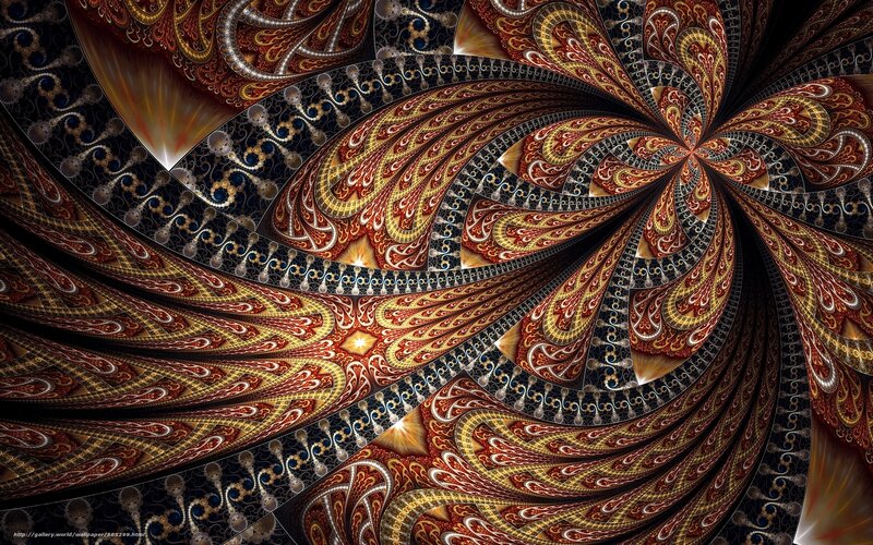 Fractal spiral pattern