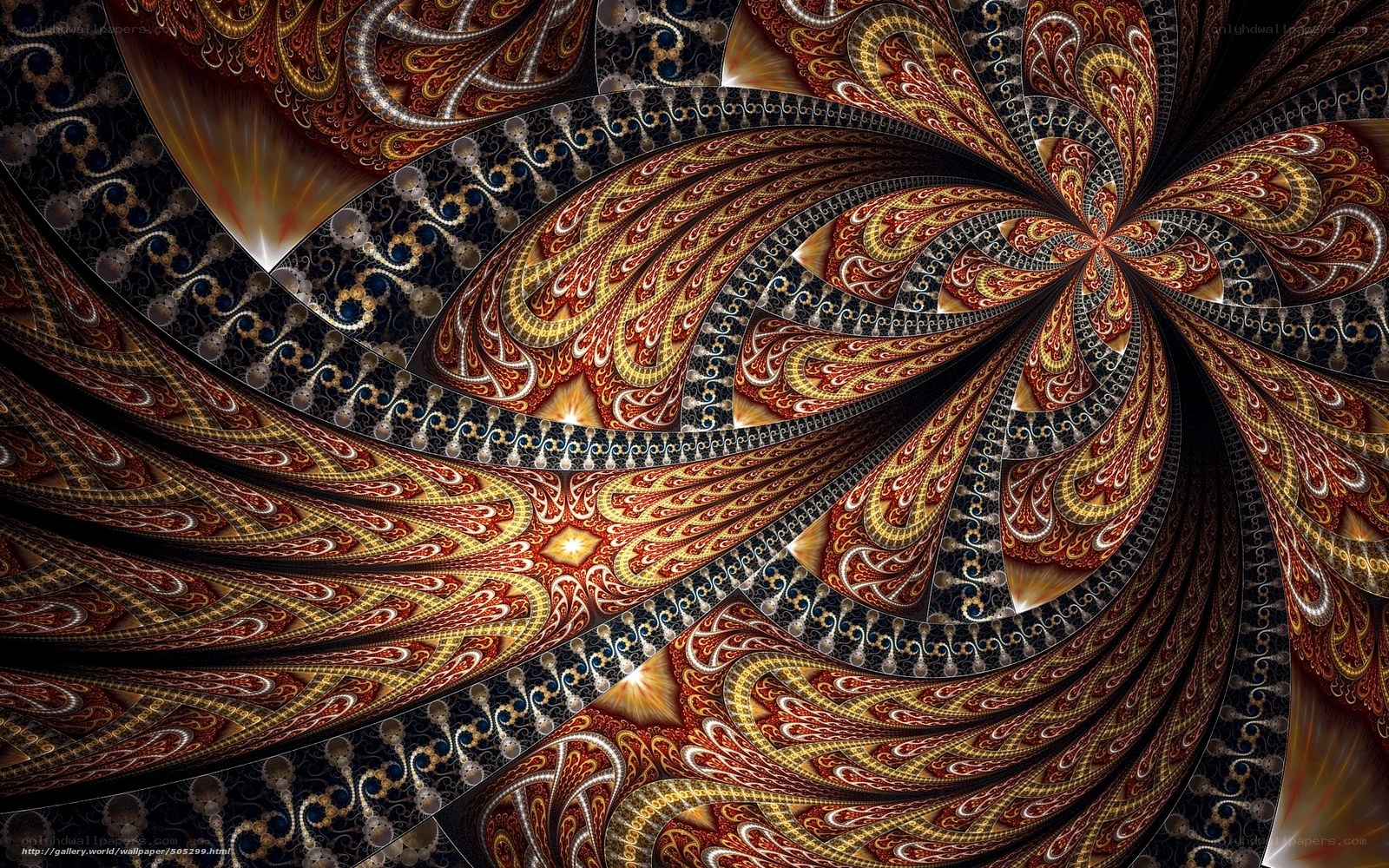 Fractal spiral pattern