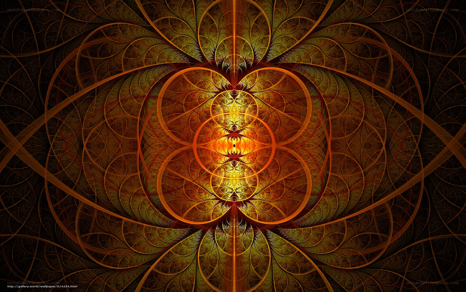 Fractal spiral pattern