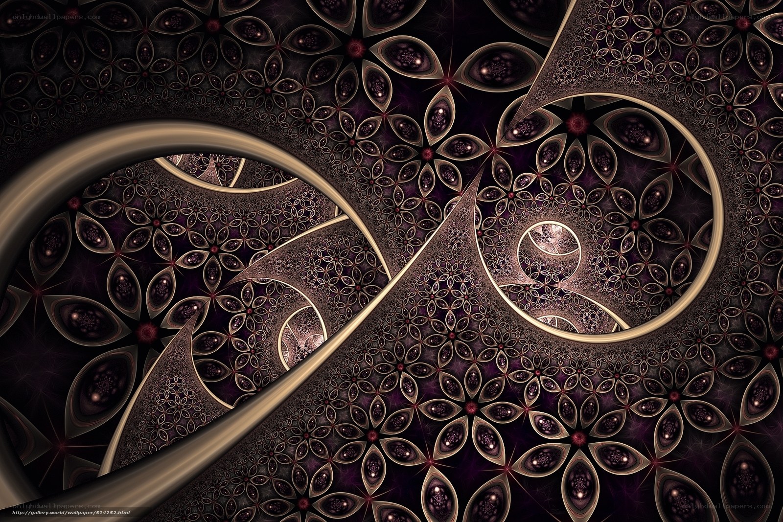 Fractal spiral pattern
