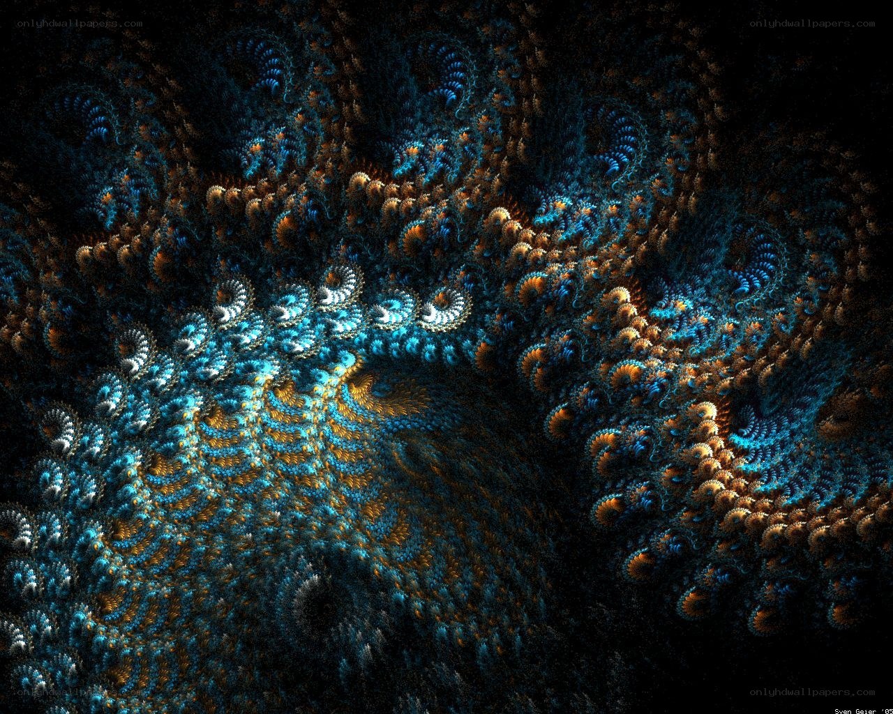 Fractal spiral pattern