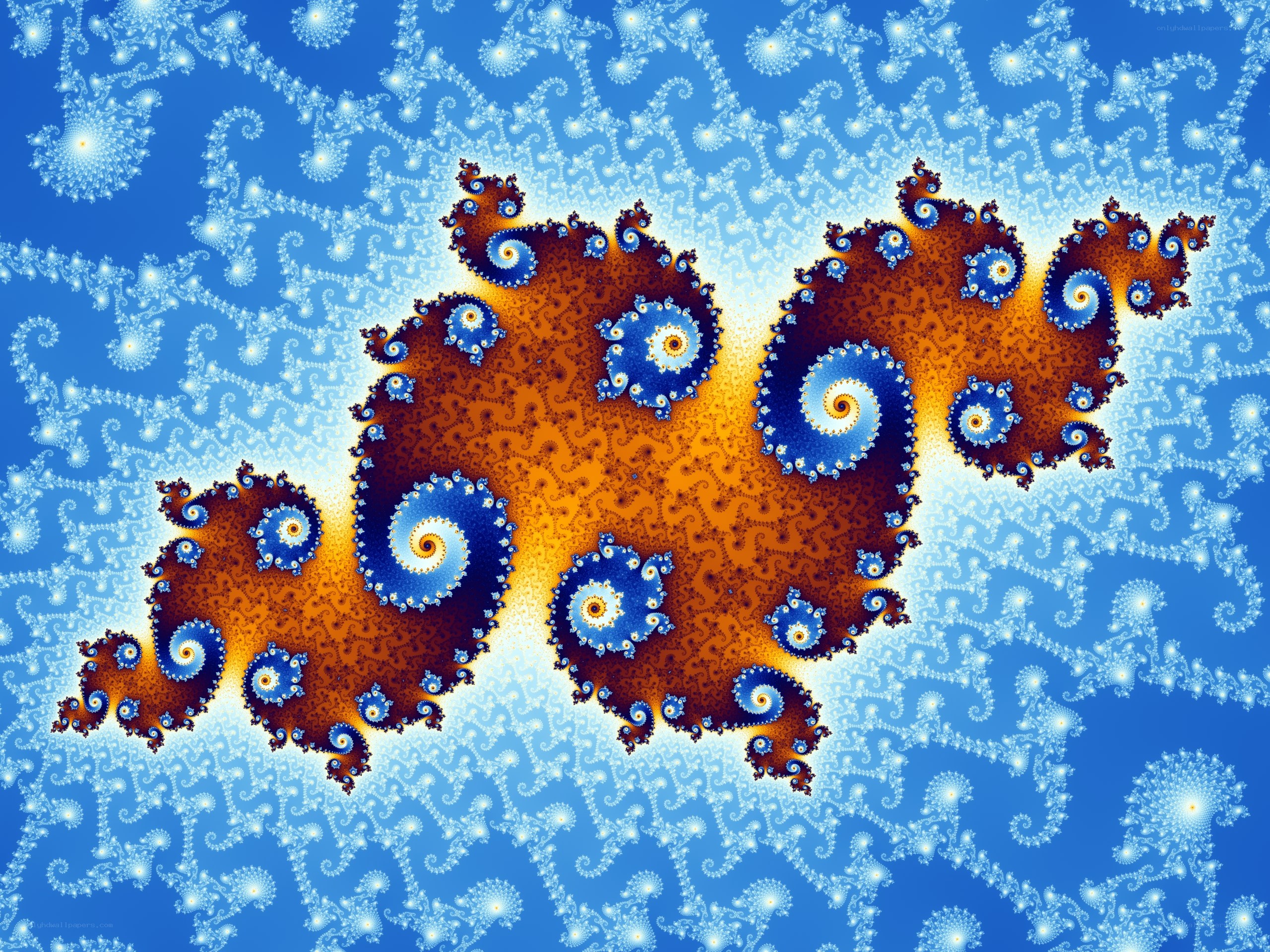 Fractal spiral pattern