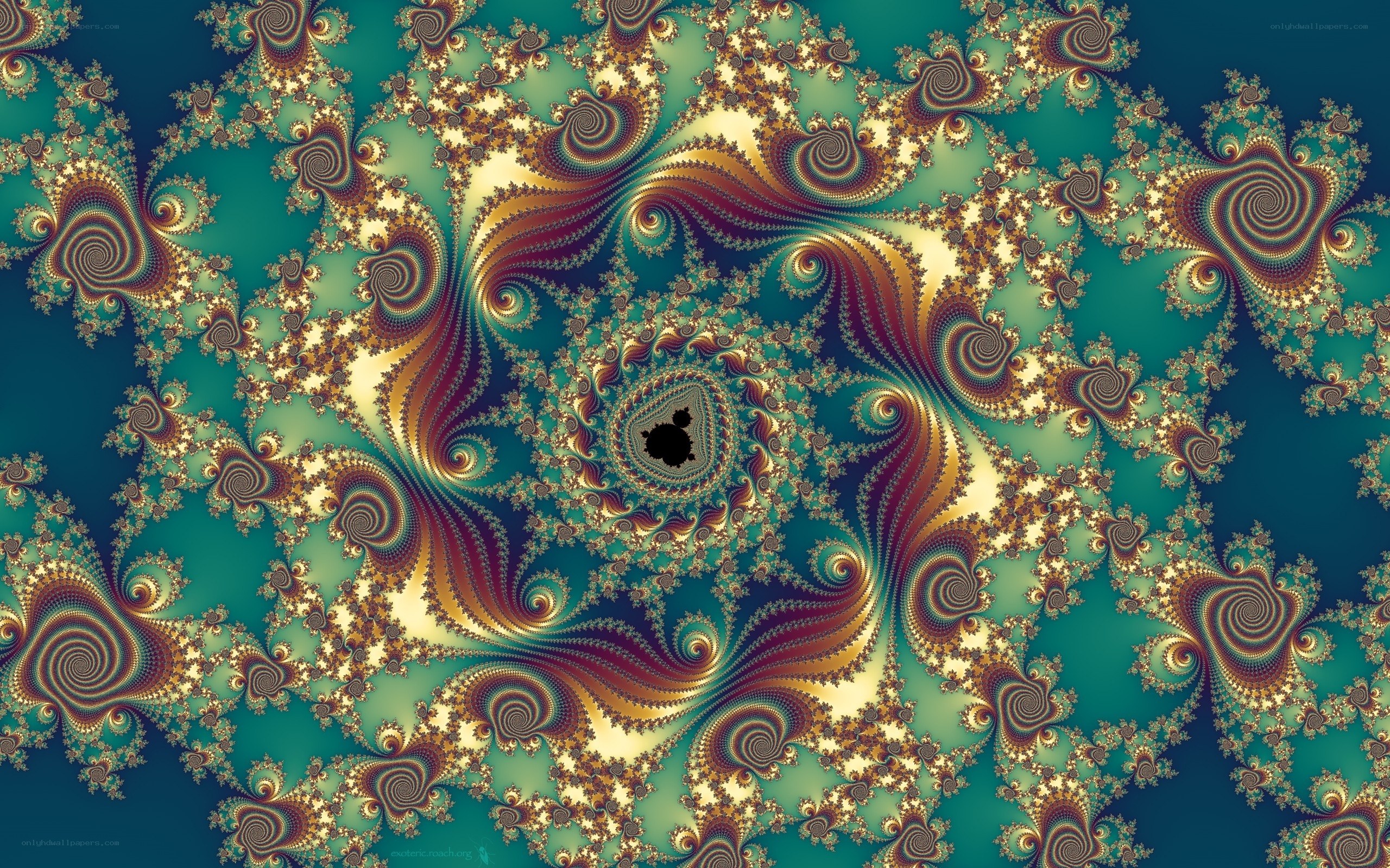 Fractal spiral pattern