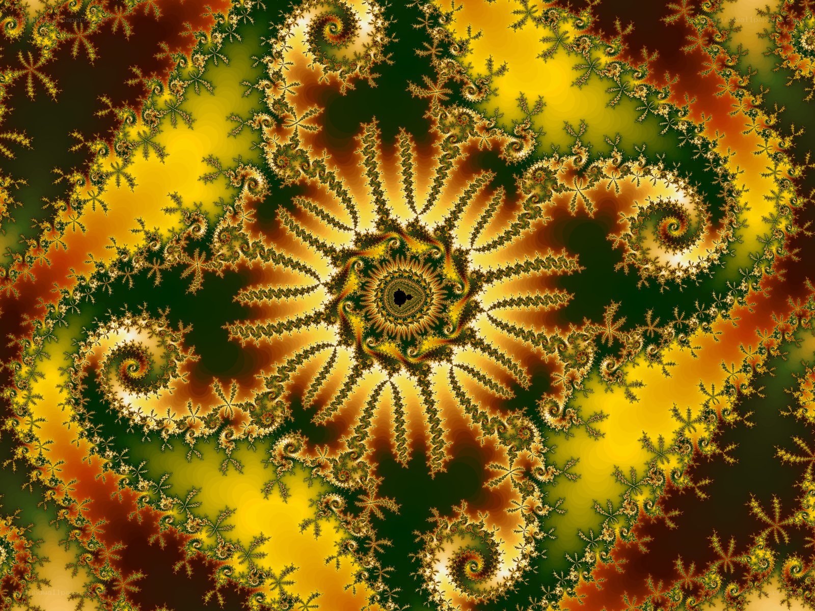 Fractal spiral pattern