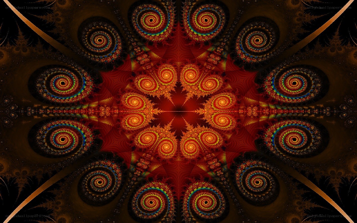 Fractal spiral pattern