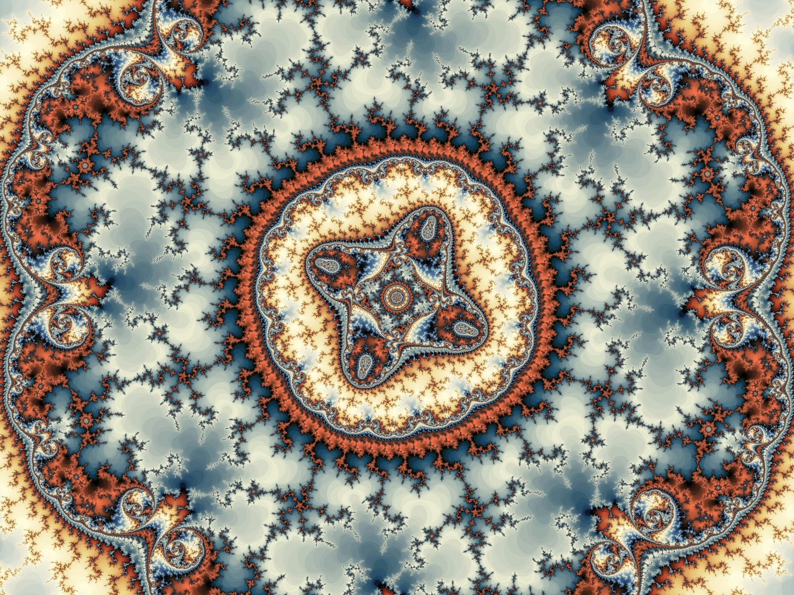 Fractal spiral pattern